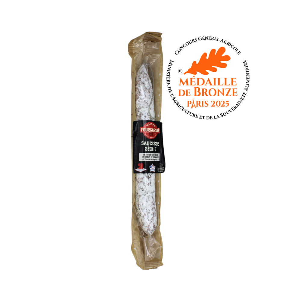Saucisse sèche droite médaillée